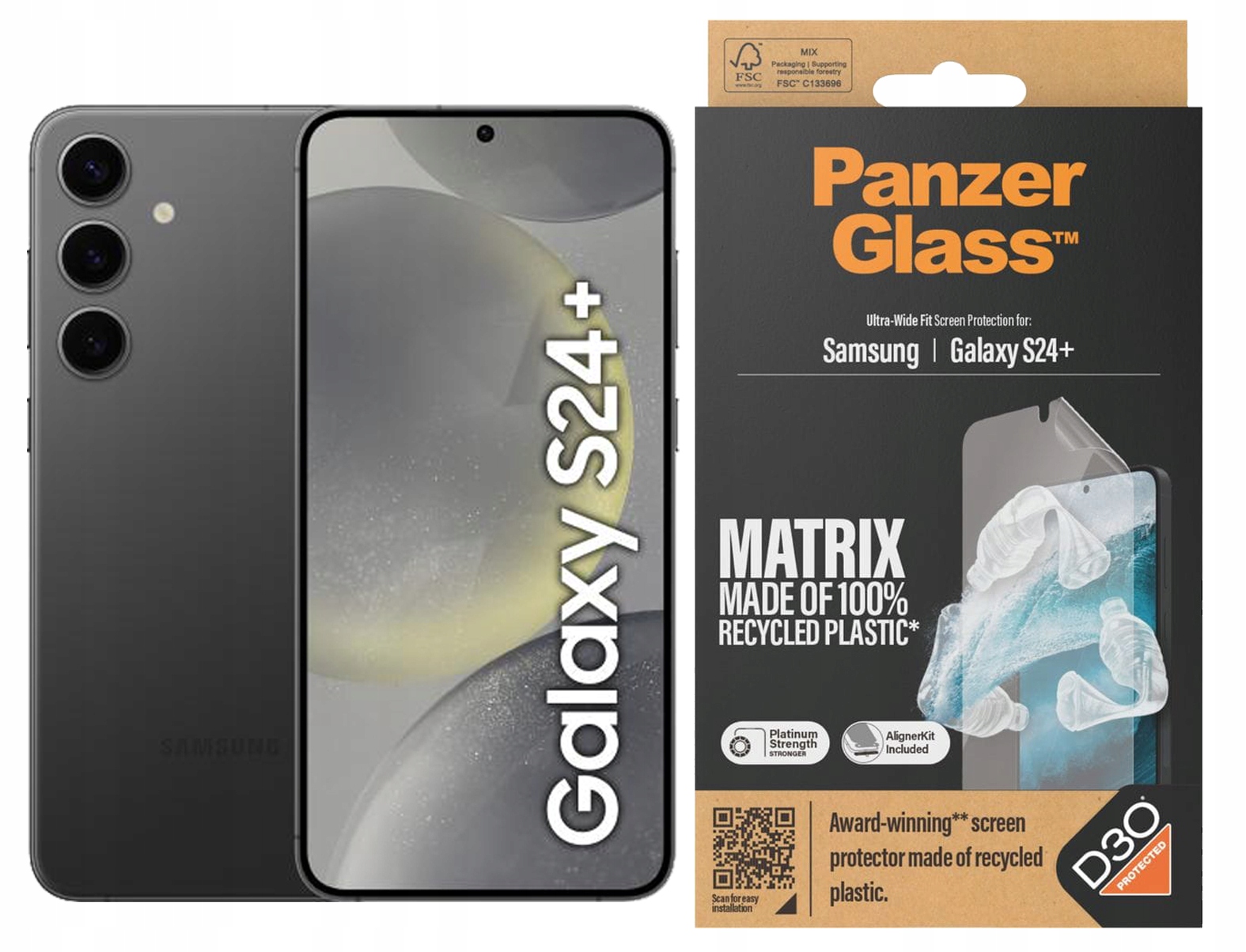 Panzerglass Sklo Ultra-Wide Fit Matrix pro Samsung Galaxy S24+