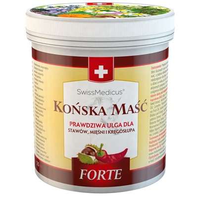 

SwissMedicus Końska masć rozgrzewająca Forte 250ml