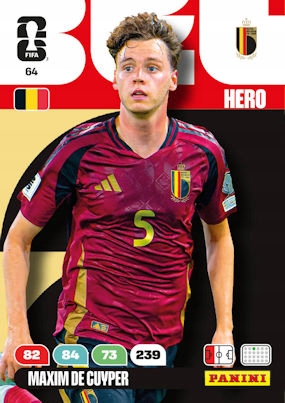 Panini Fifa World Cup 2026 64 Maxim de Cuyper Belgium
