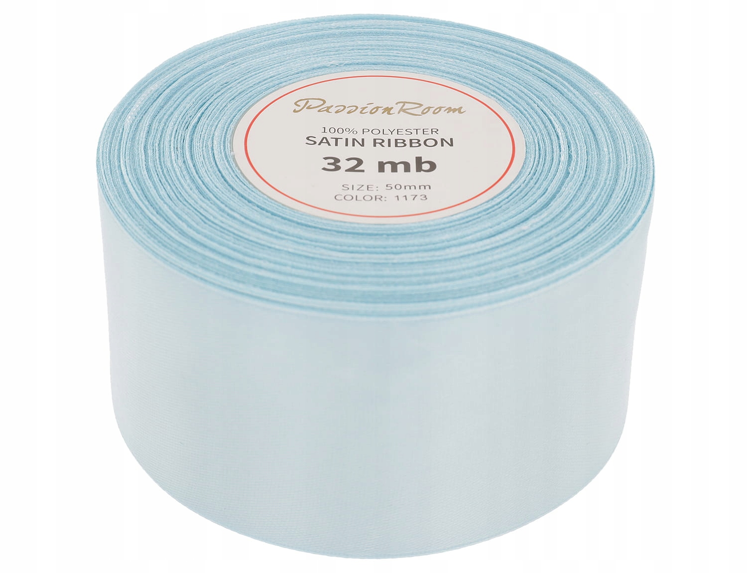[850019] Wstążka satynowa 50mm 32mb ciemnobłękitna