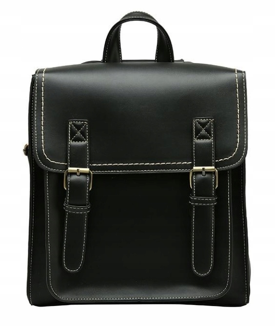 PLECAK DAMSKI SKÓRZANY TORNISTER TORBA VINTAGE 2W1