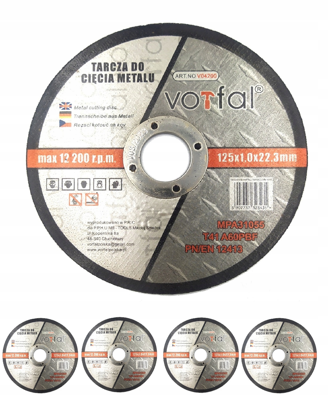 

Tarcza Do Cięcia Metalu 125 x 1 Tarcze Diax 5 Szt