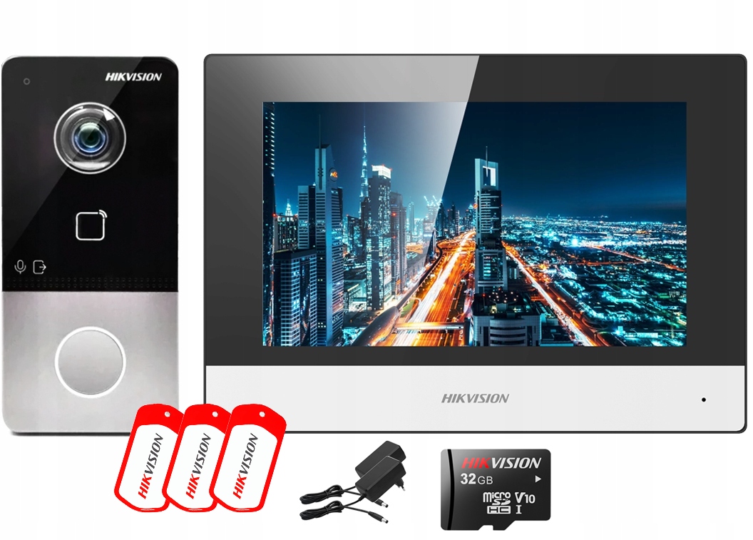 

Wideodomofon Domofon Wideo WiFi Ip Hikvision Apka