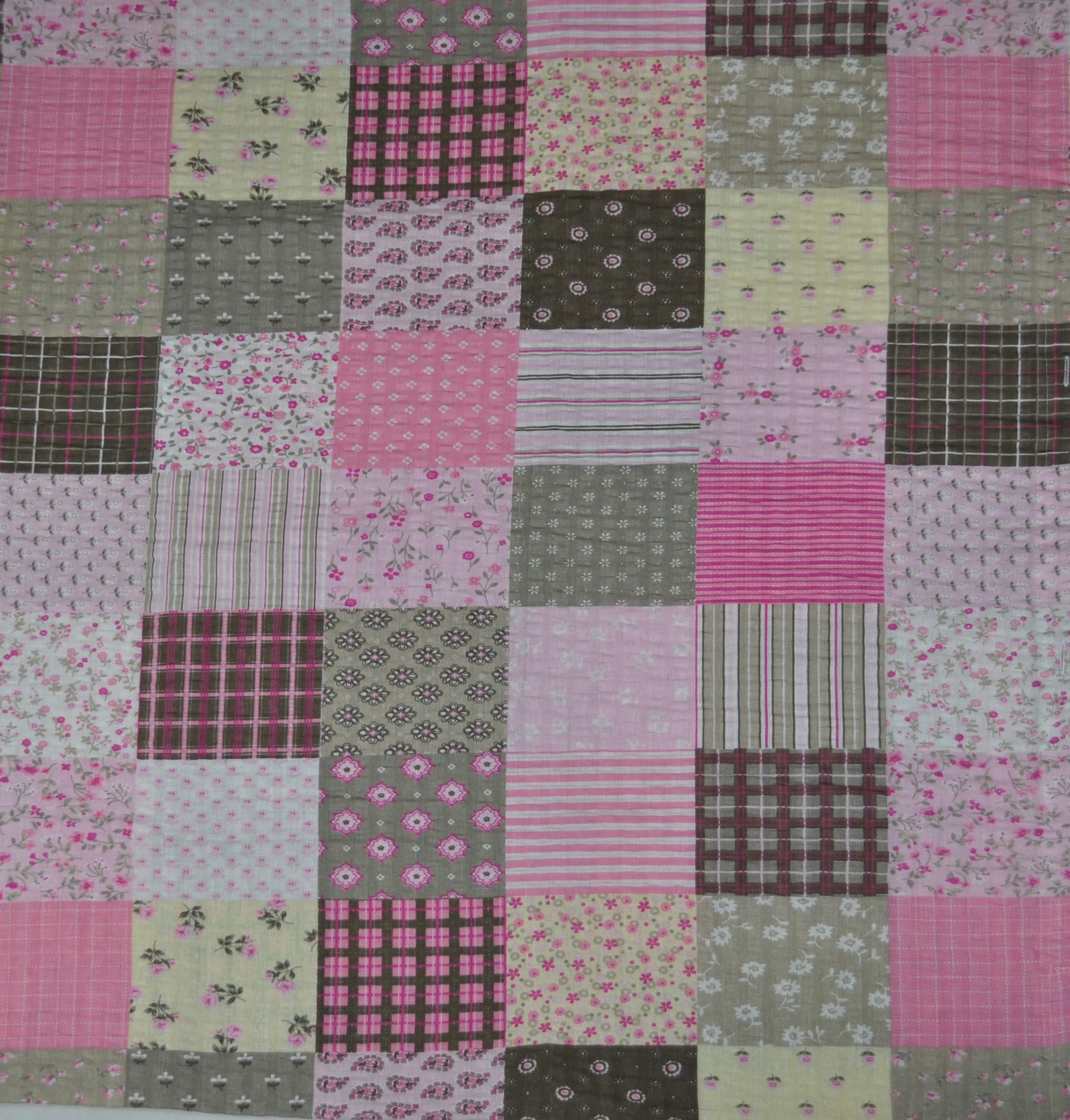 POŚCIEL Z KORY 160X200 KORA 100% BAWEŁNA BIELAWA PATCHWORK RÓŻOWY MIĘKKA
