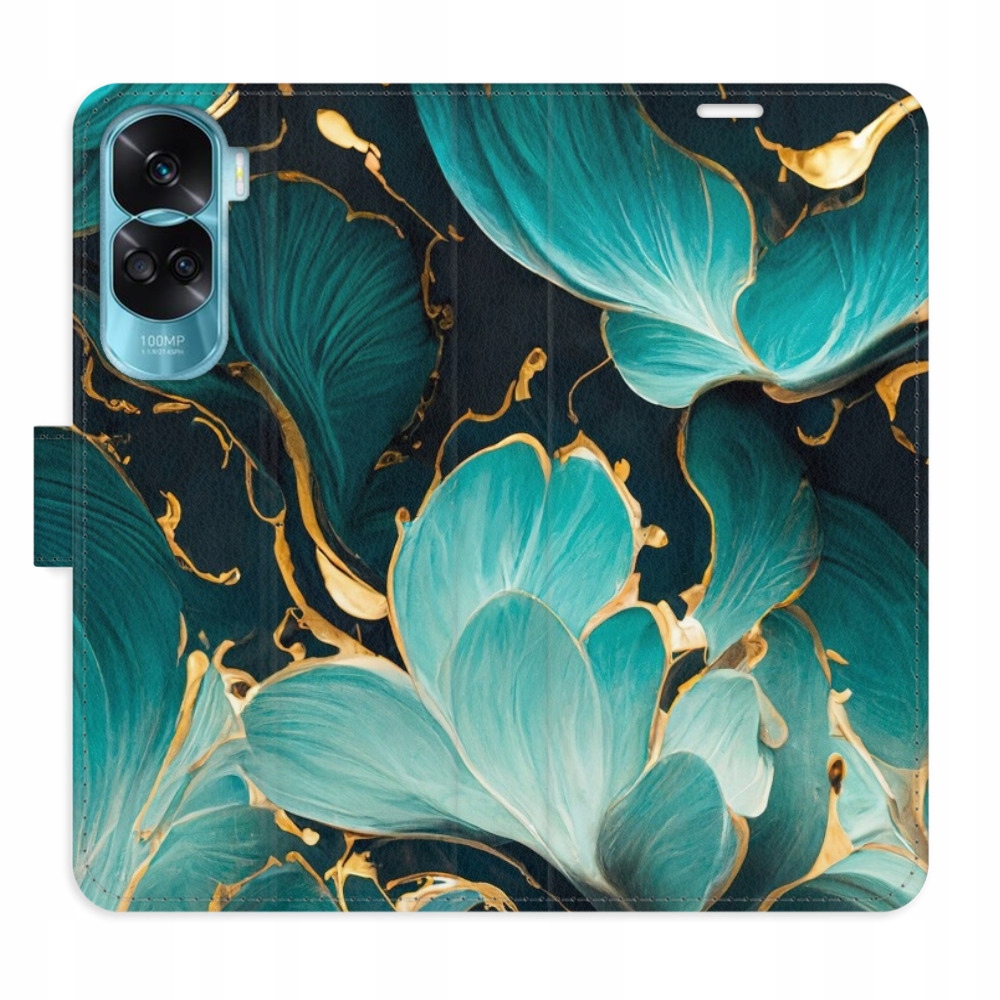 Etui z klapką iSaprio Blue Flowers 02 do Honor 90 Lite 5G