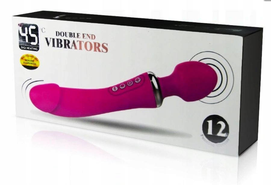 

Luksusowy Wibrator 2w1 Podgrzewany Do 45stC Usb
