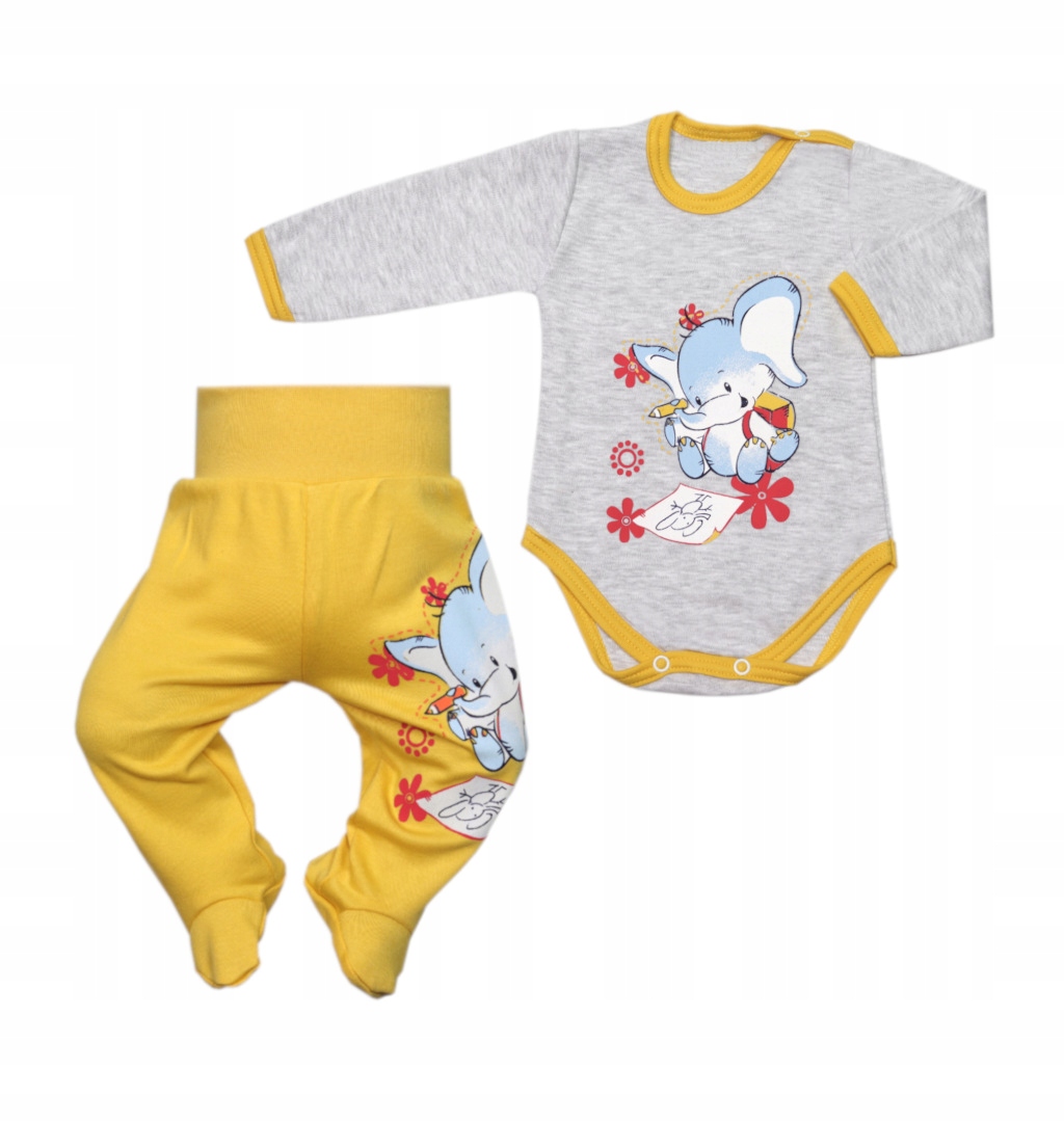 

Komplecik Półśpiochy Body 62 Słonik