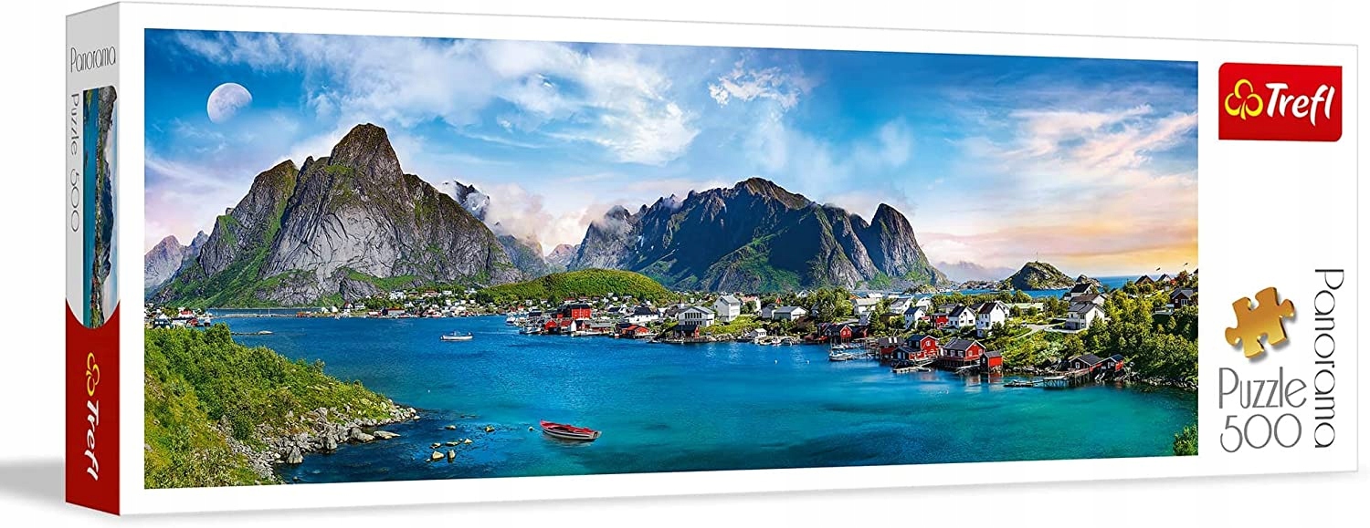 

Puzzle panoramiczne 500elementów archipelag Lofoty