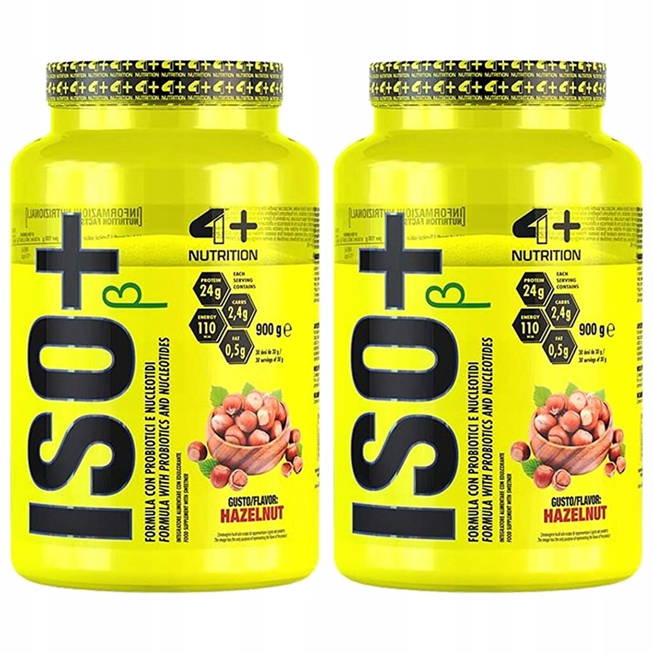 2x Proteinový izolát syrovátkového proteinu Wpi 86% probiotika 26 g bílkovin 4+ Nutrition