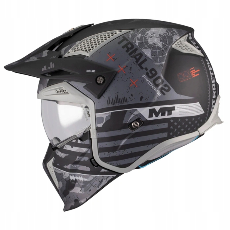 Otvorená prilba Mt Streetfighter Sv S Belic Grey/black čierna šedá Darčeky