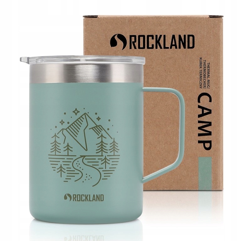 Rockland Termos Kubek Termiczny Camp Mug Green 0,35L Stal 18/8 Tritan
