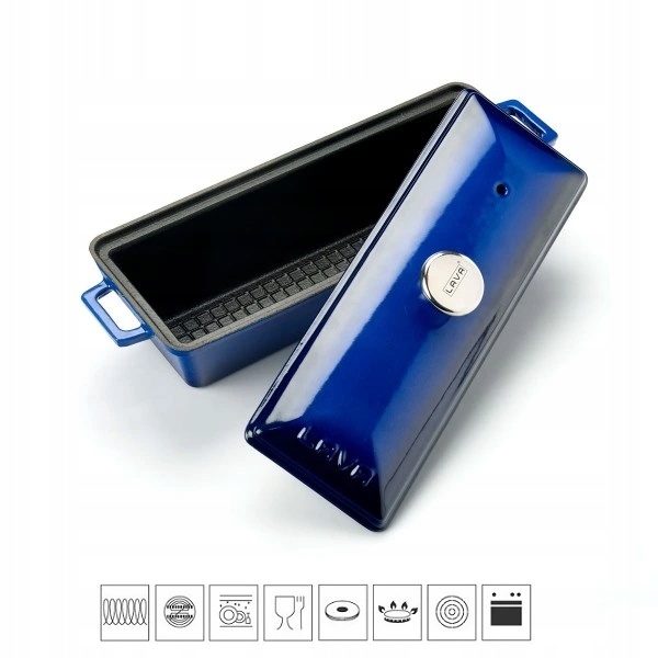 Lava Metal Litinová terina modrá