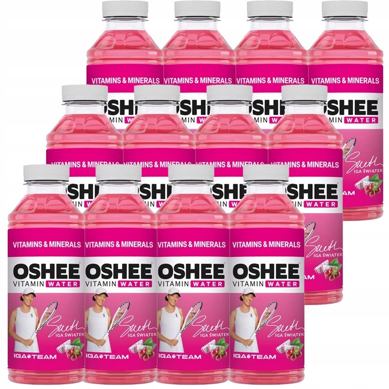 Oshee Vitamin Water vitamíny a minerály hroznové víno dragonfruit 555 ml x 12