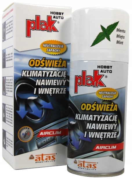 

Plak Airclim Odświeża Klimatyzację 150ml Mięta