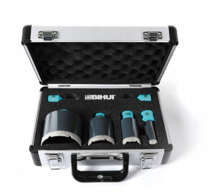 Zestaw otwornic walizka DBDMK6 6,8,20,35,50,70mm wiertło 8mm i wosk