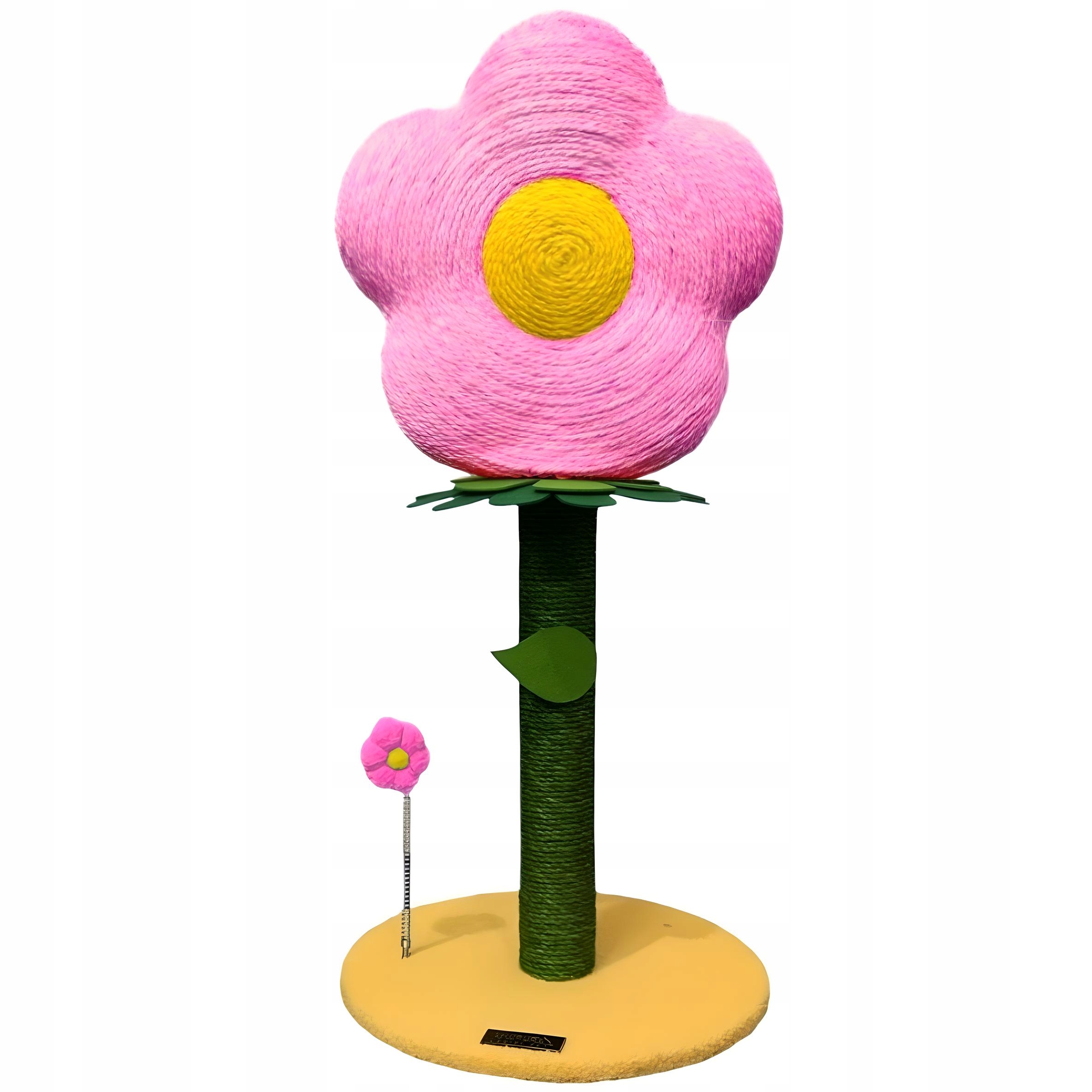 Levně Sisalová květina Škrabadlo pro kočky Vysoká růžová 77 cm