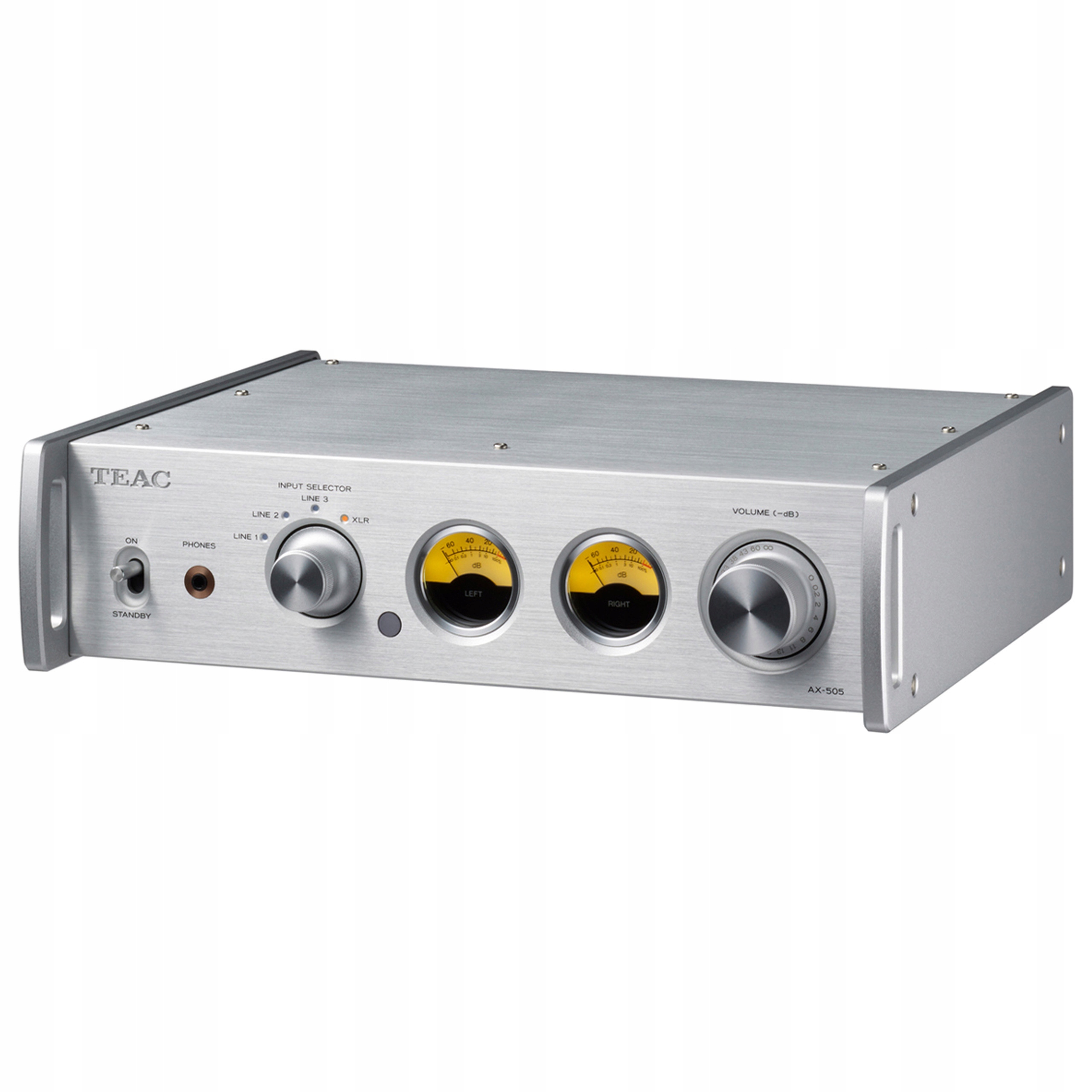 Teac AX-505 Wzmacniacz Zintegrowany Stereo Słuchawkowy Kompaktowy Srebrny