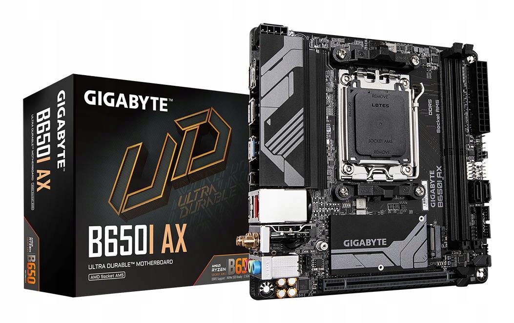 Základná doska Gigabyte Amd B650 Socket AM5 mini Itx Ram DDR5-SDRAM 2x sloty Wi-Fi