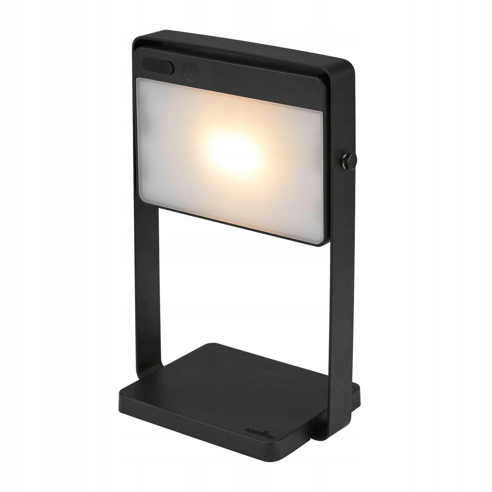 Nordlux Saulio Solar vonkajšie batériové svietidlo čierna, 3-stupňové stmievanie