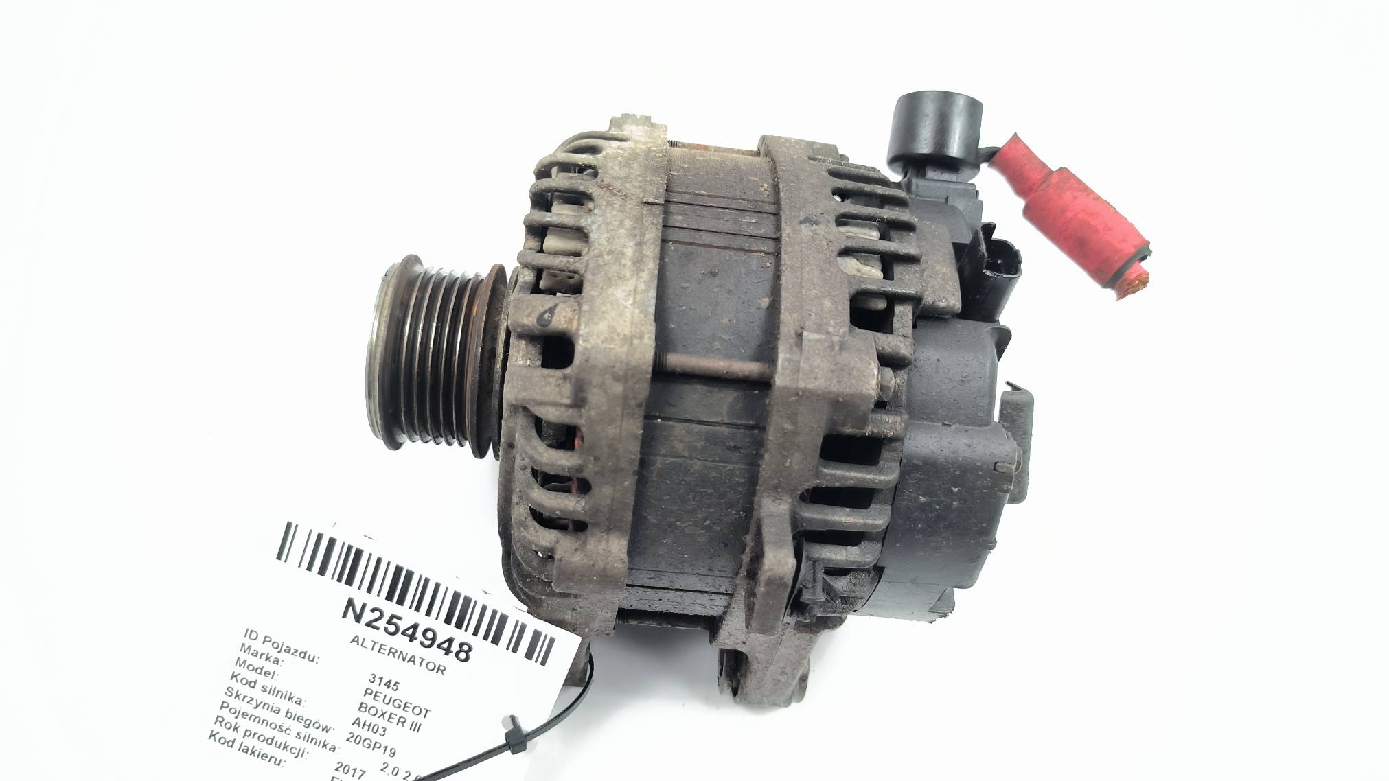 ALTERNATOR 9805343480 PEUGEOT BOXER III