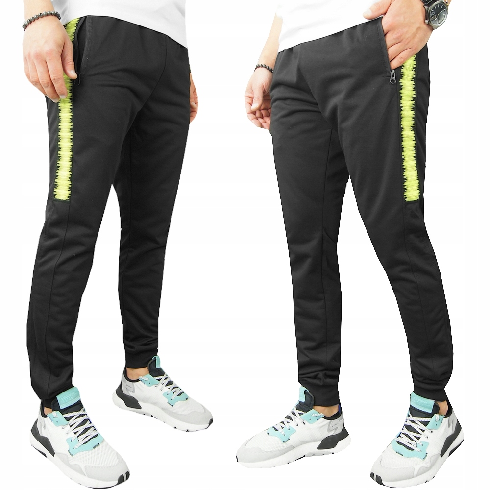 

Męskie Spodnie Dresowe Joggery zamek 092 roz. XL