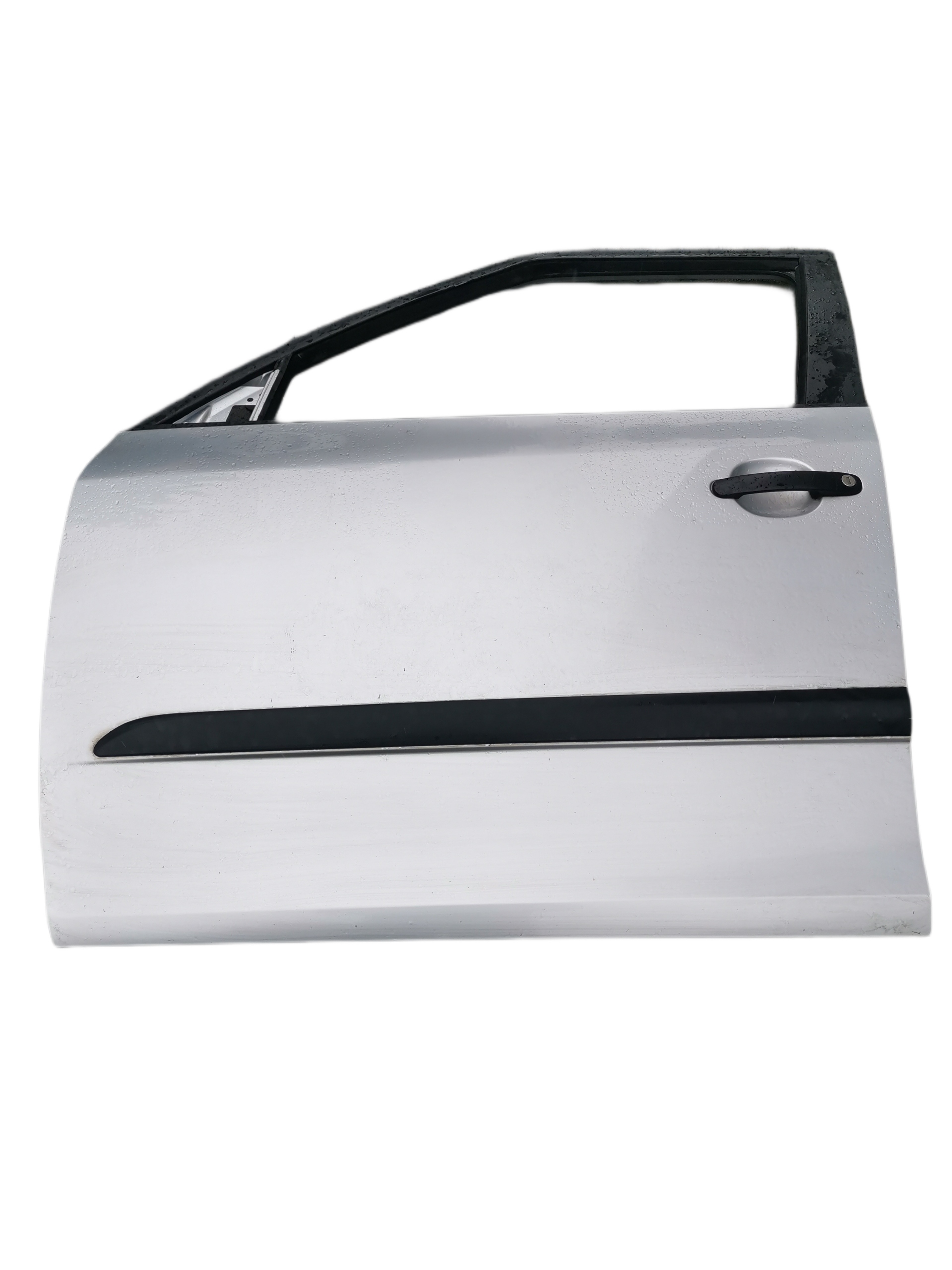 SKODA FABIA II drzwi lewe przednie srebrne 9156