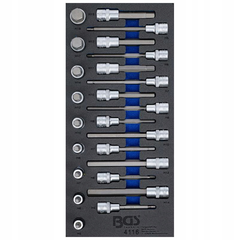 Vložka do zásuvky 1/3 sada nástavců na bity šestihranná zásuvka 24 ks