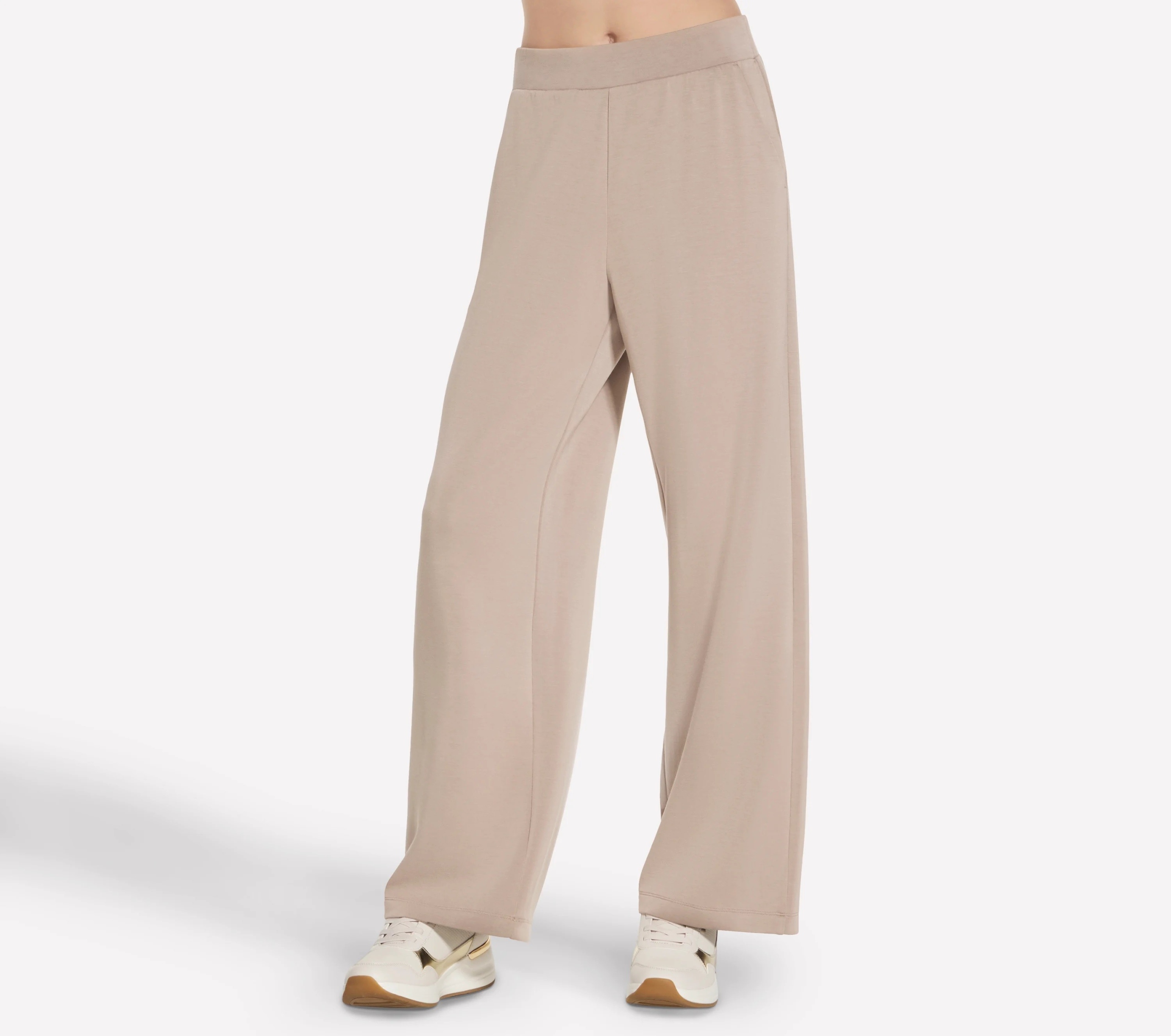Dámské kalhoty Skechers Cozy Luxe Relaxed Pant béžové PT301 Tpbr