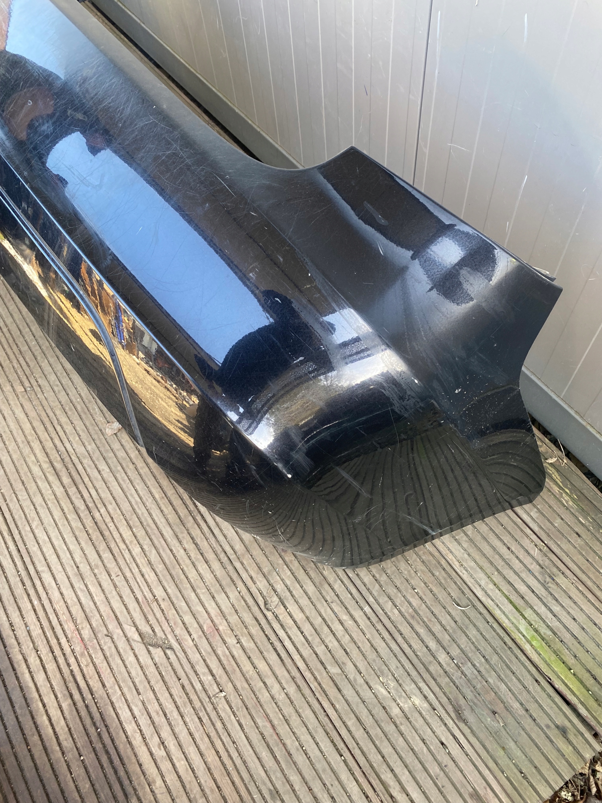 SKODA FABIA II KOMBI complete bumper rear part black