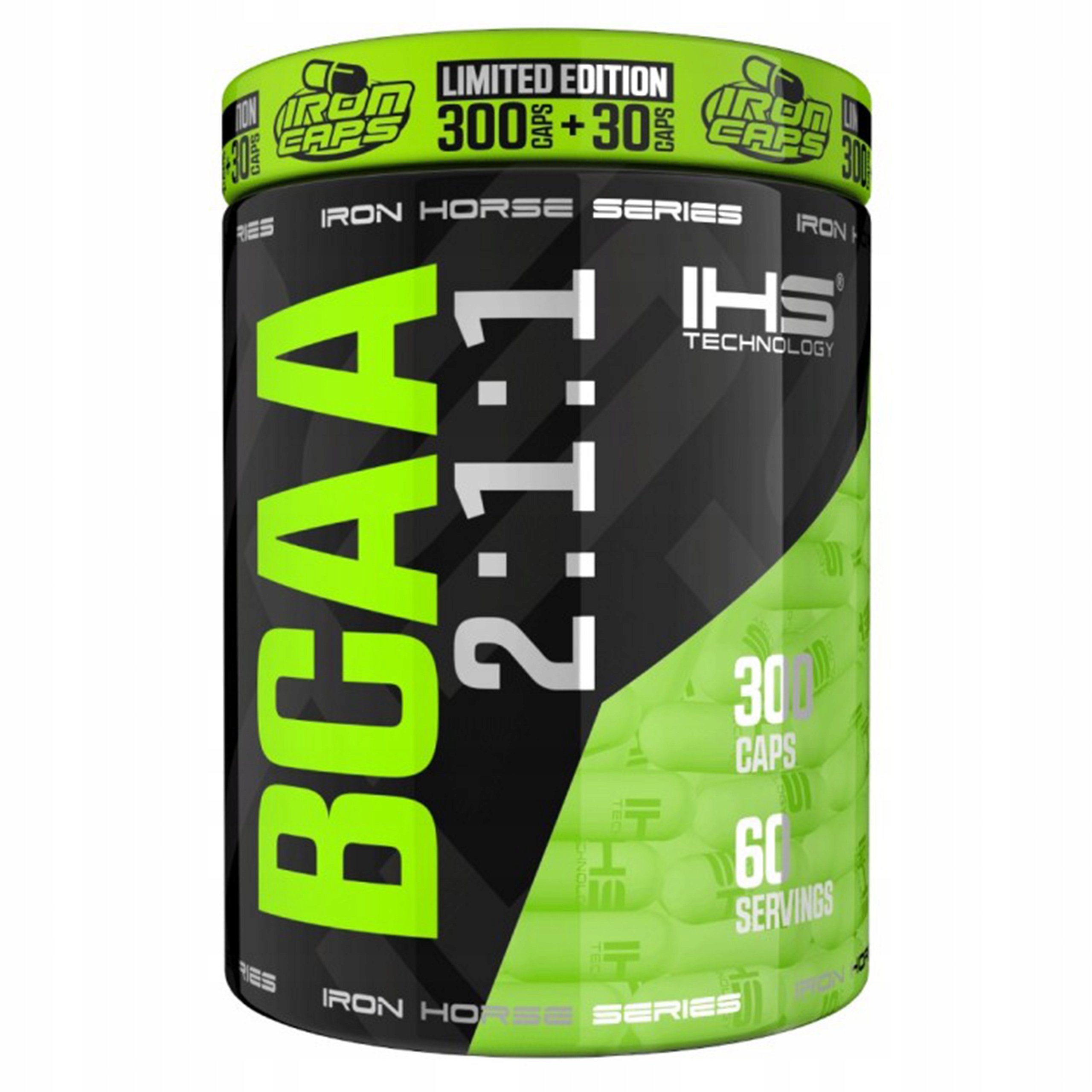 Aminokawsy regenerace Iron Horse Bcaa 2:1:1 300 kapslí 30 Bonus