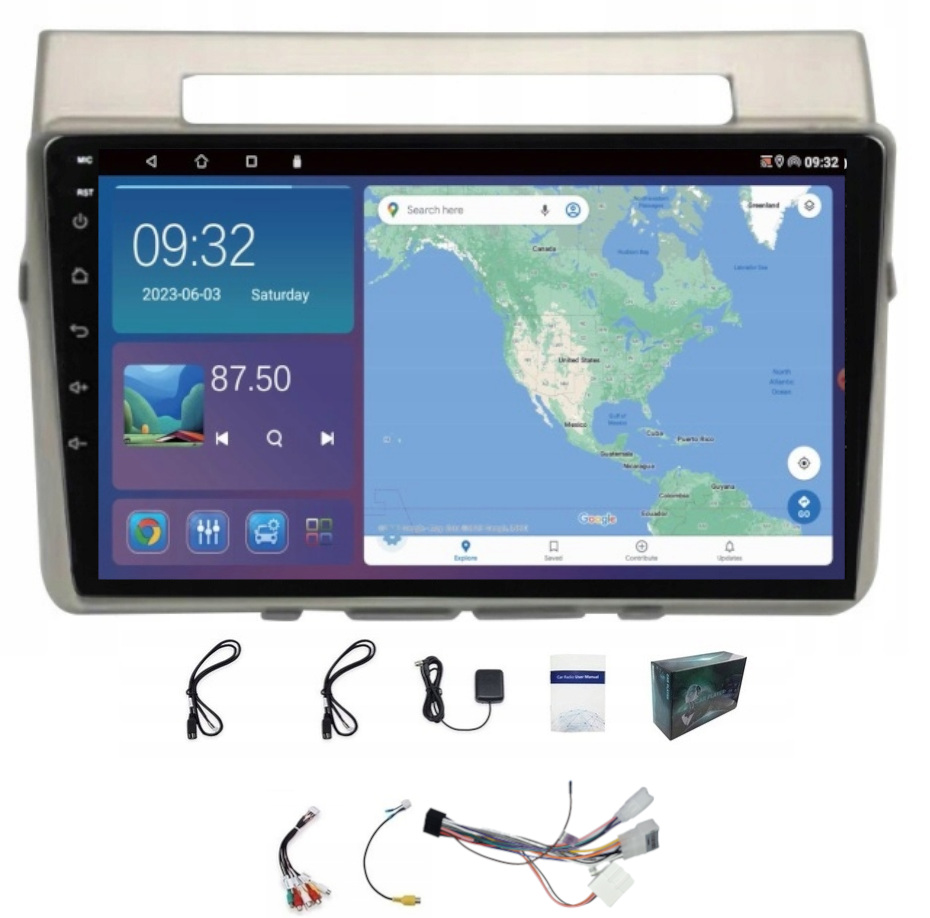 Navigační Rádio Toyota Corolla Verso 2004-2009 Wifi Carplay Usb 4GB 64GB