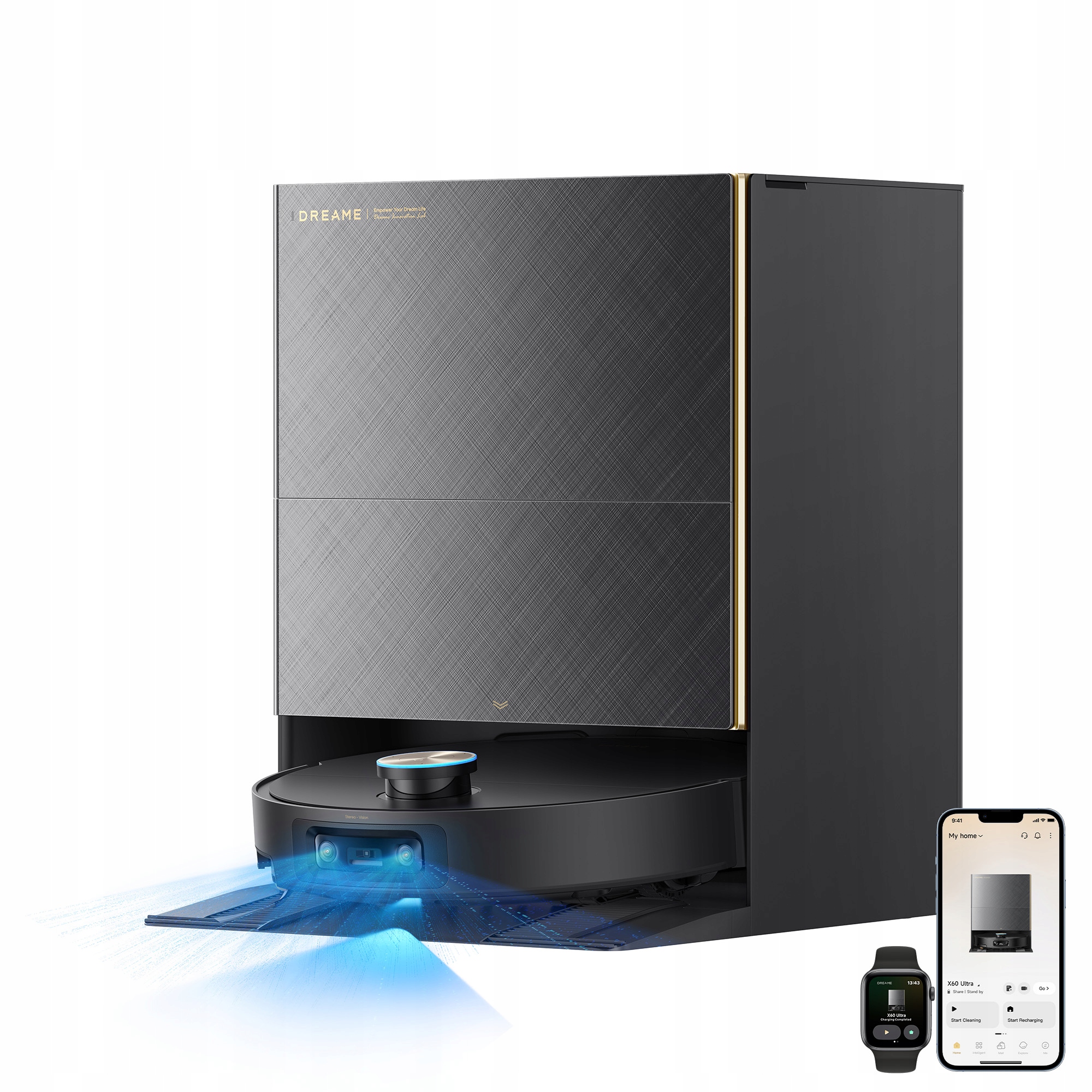 Uklízecí robot Dreame X60 Ultra Černý R9515A