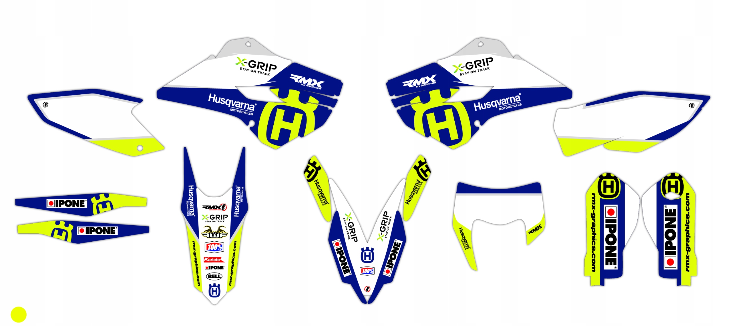 Dýha nálepky na motor Husqvarna Te Fe Tx 15-16