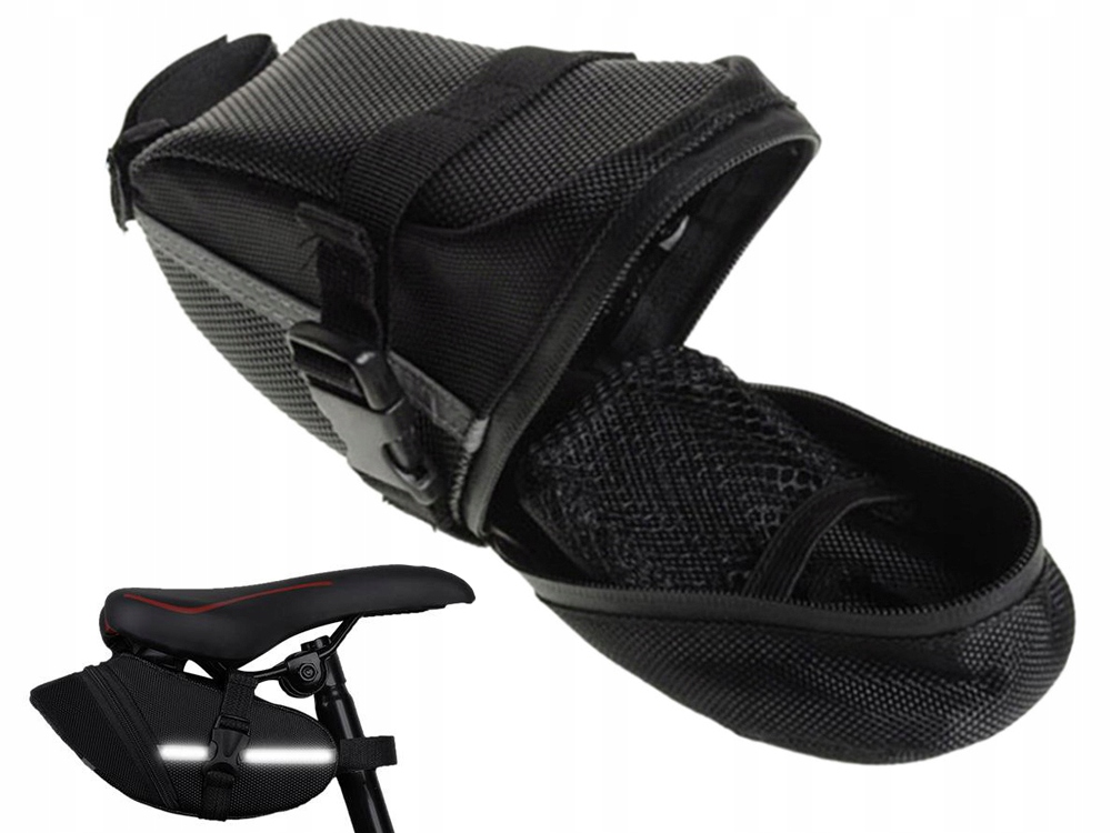 SAKWA ROWEROWA POD SIODEŁKO WODOODPORNA TORBA ETUI Szerokość produktu 9 cm