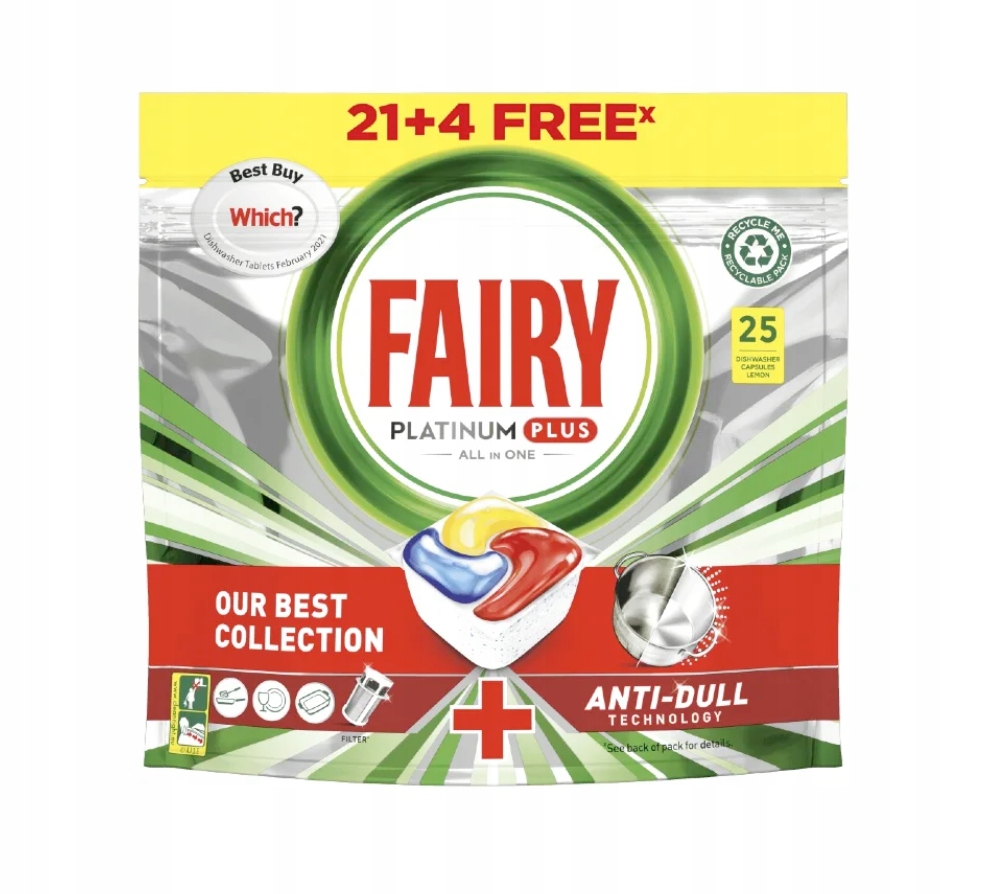 

Kapsułki do zmywarki Fairy Platinum Plus 25szt
