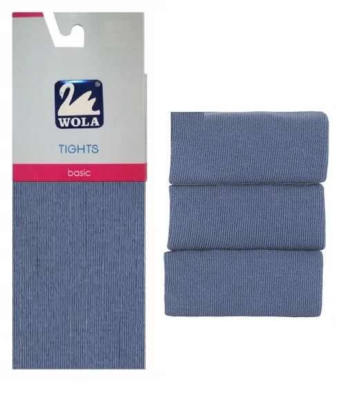 

Wola Basic Rajstopy gładkie bawełniane 62-74 Jeans