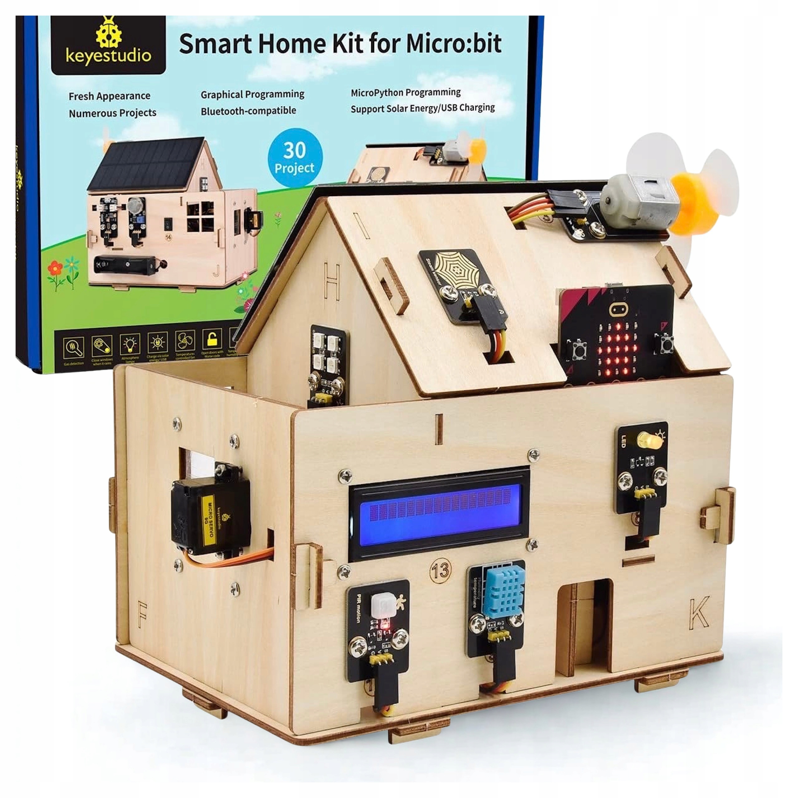 Zestaw KEYESTUDIO BBC Micro:bit IoT Smart Home Kit z Micro bit V2 M2325