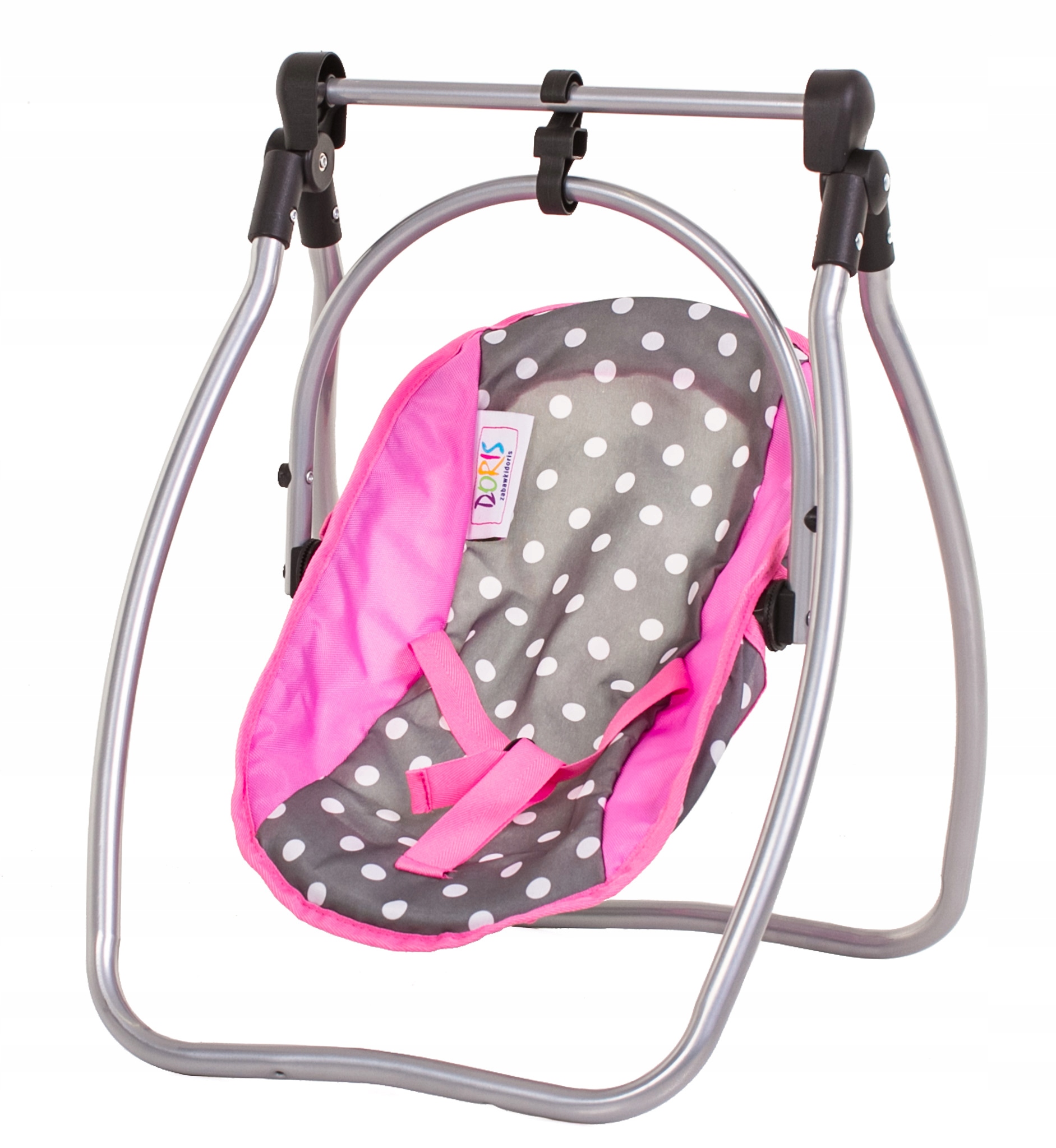 KRZESEŁKO DO KARMIENIA DLA LALEK HUŚTAWKA NOSIDŁO 3w1 Marka Doris