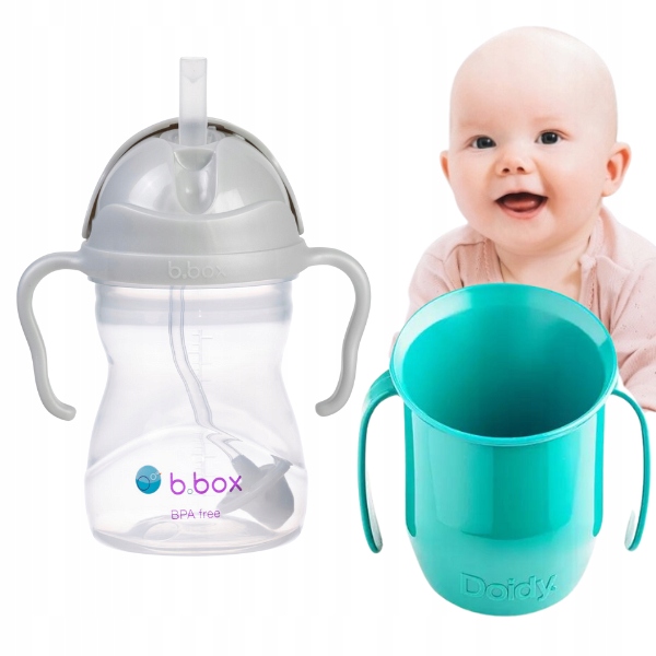 

Zestaw Bidon B.box Kubek Doidy Cup nauki picia