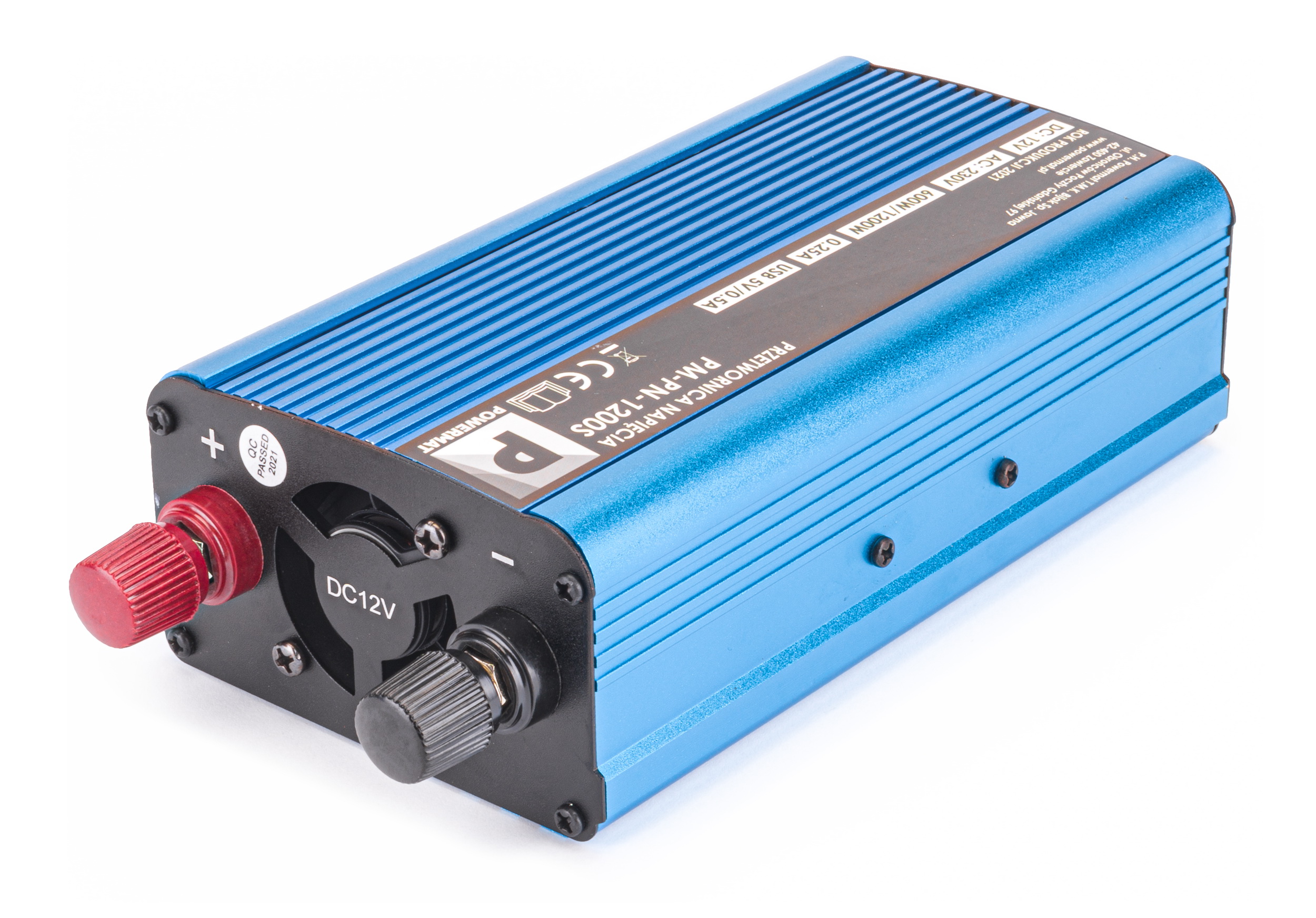 Przetwornica NAPIECIA Samochodowa 12V 230V 1200W Net power 600 W