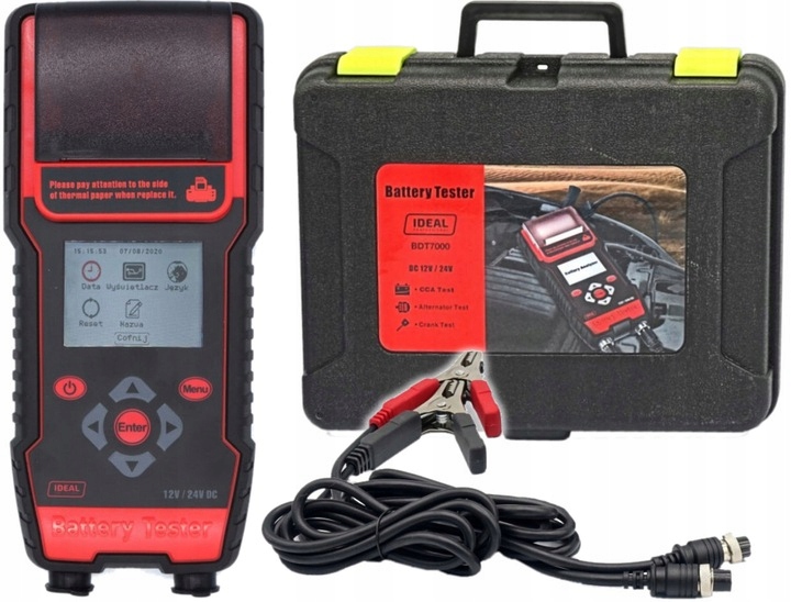 Тестер з принтером BDT7000 WET / EFB / GEL / AGM + чохол