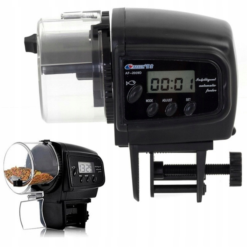 Levně Automatické krmítko na krmivo pro ryby v akváriu Resun LCD AF2009D