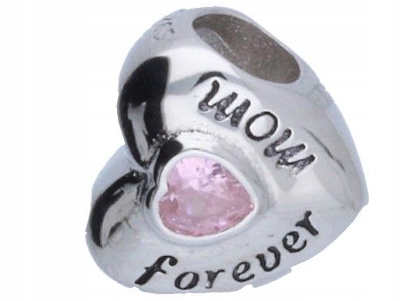 Stříbrný přívěsek 925 bead korálek srdce 2,72g ideální jako dárek