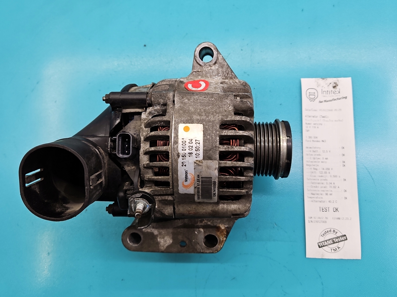 ТЕСТ ГЕНЕРАТОР FORD MONDEO Mk3 1.86v