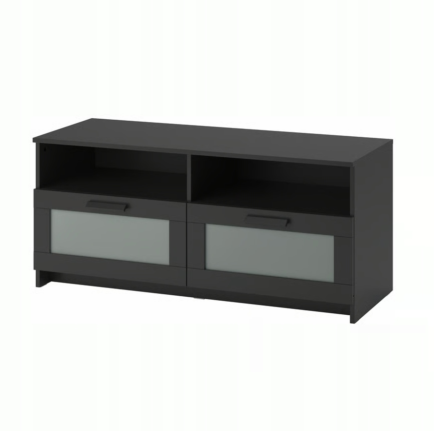 Ikea Brimnes Lavica pod Tv Rtv skrinka, čierna, 120x41x53 cm