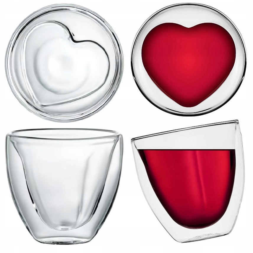

Szklanki termiczne Serca 150ml Ambition Mia 2szt