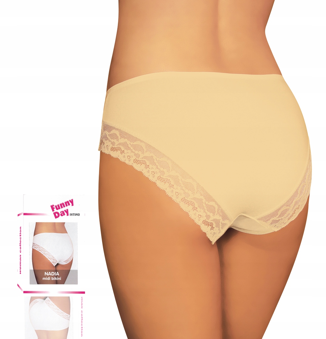 

Nadia midi bikini Funny Day beżowe M