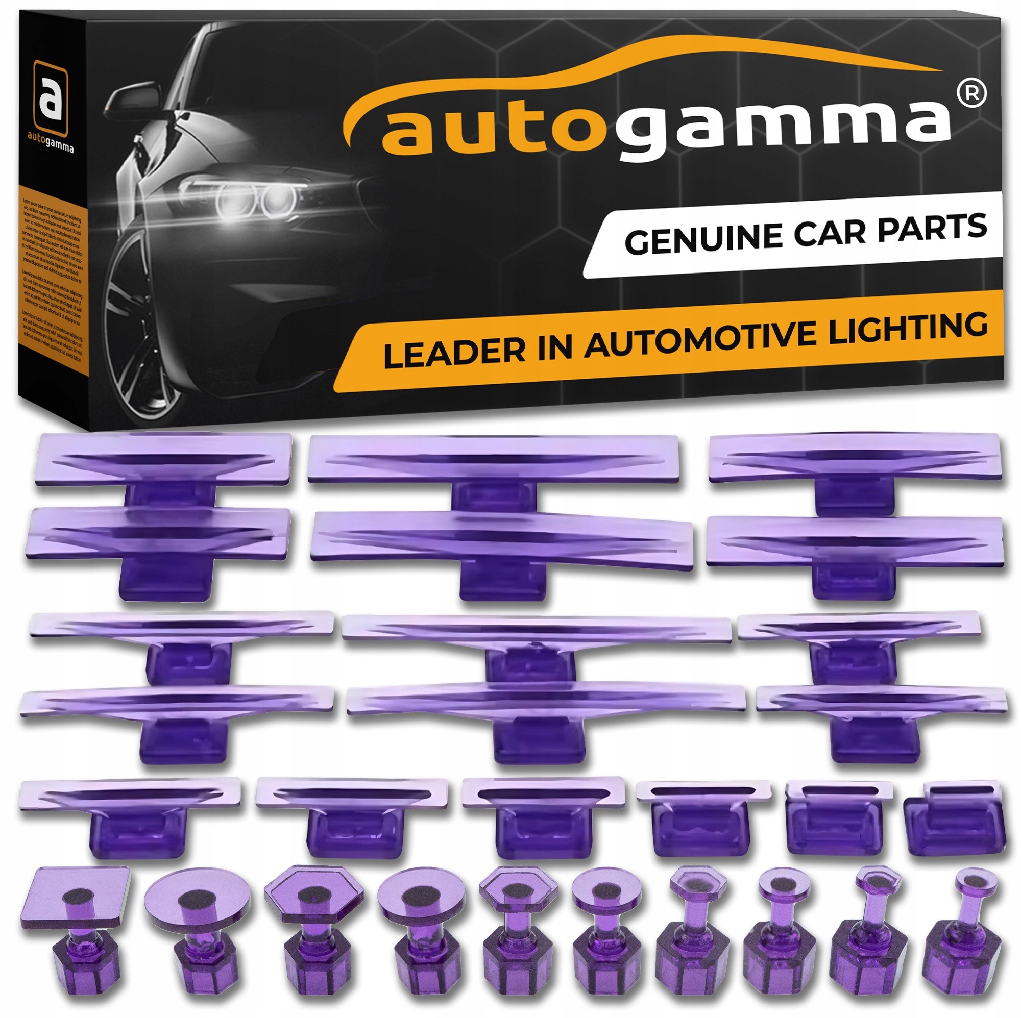 Adaptery PDR grzybki do usuwania naprawy wgnieceń zestaw 28 elementów