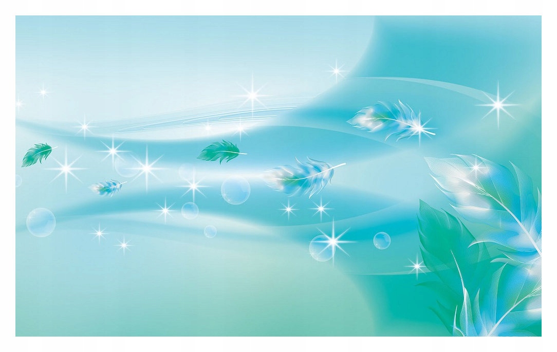 Fototapeta Modré peří Abstrakce Vinyl 368x254 do obývacího pokoje ložnice lepidlo