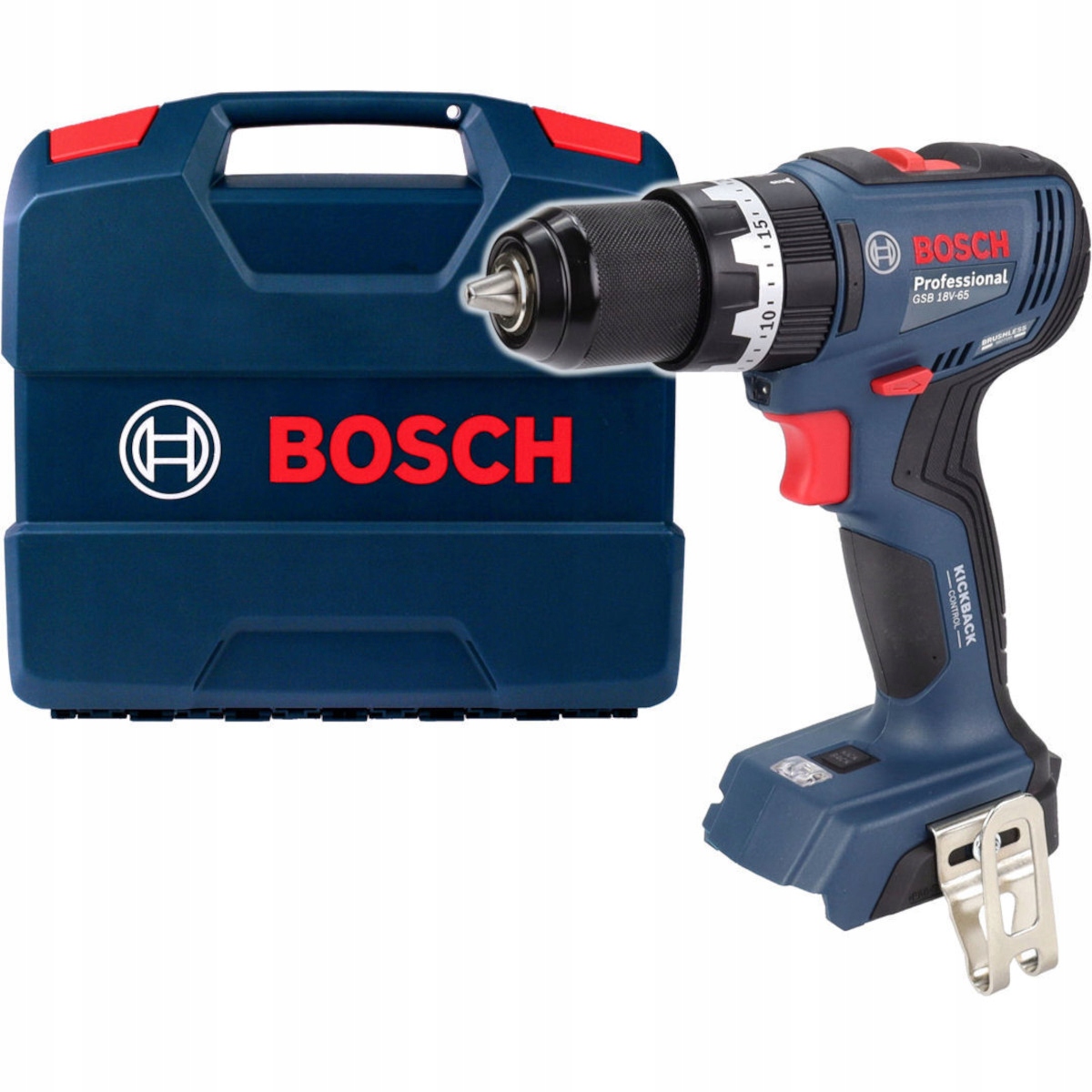 Wkrętarka Z Udarem 65Nm Gsb 18V-65 Bosch Korpus Bezszczotkowa Walizka